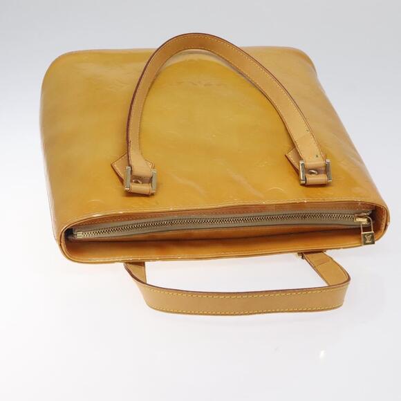 LOUIS VUITTON Monogram Vernis Houston Hand Bag Beige M91004 - Picture 6 of 13